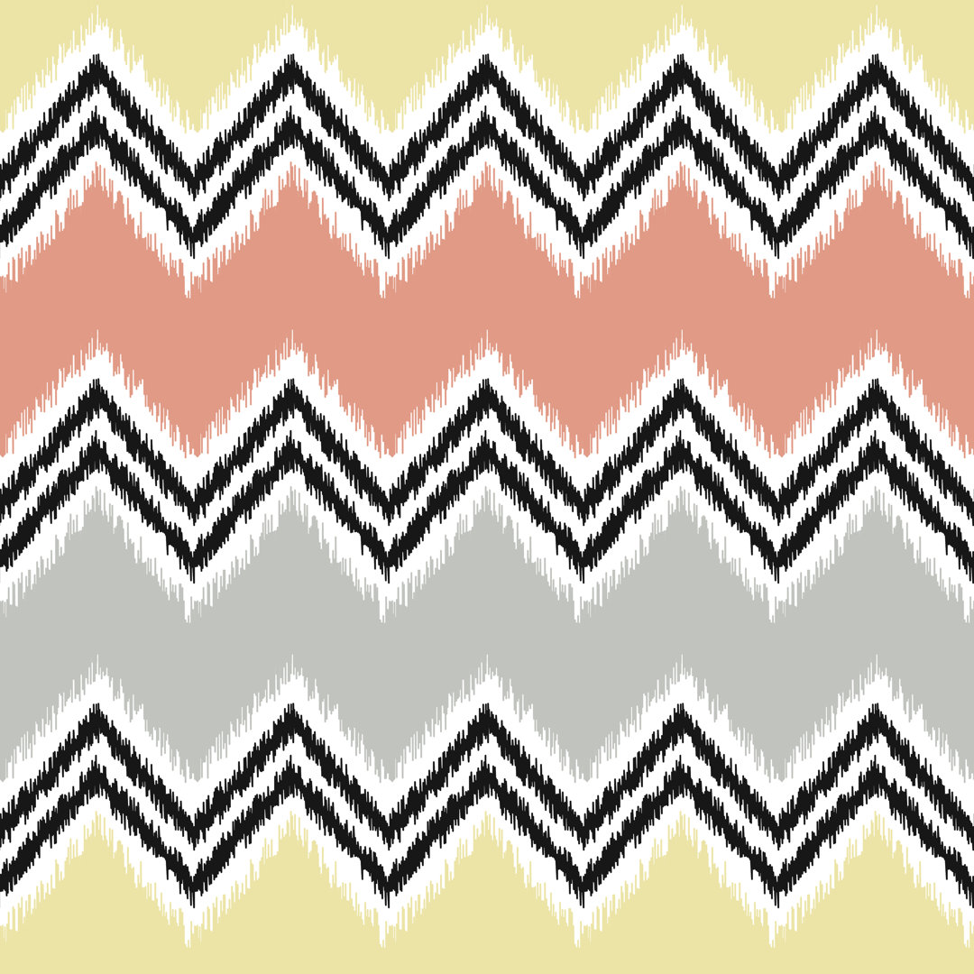 Zig Zag Pattern von Kidstudio - Leinwandbild