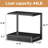 2-Tier Desktop Printer Stand With Fabric Drawer, Prtiner Table With Storage Shelf, Desk Organizer
