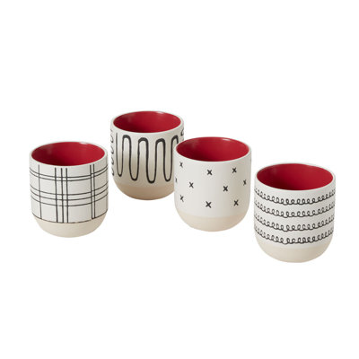 Mug Set of 4 - 3.5"x 3.75"