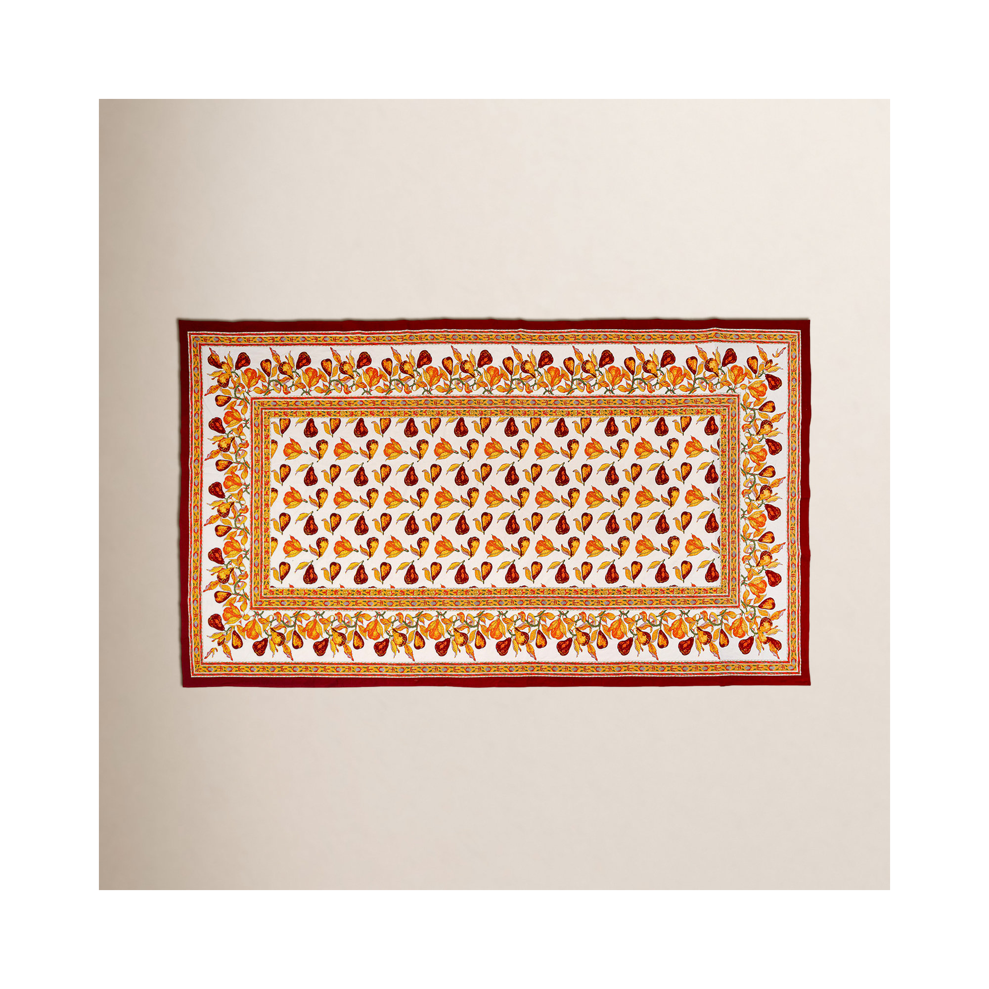 Carla Floral Tablecloth, 128" x 71"