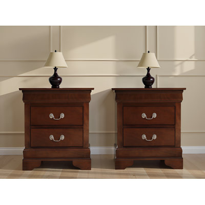 Ensemble de 2 tables de chevet Zapopan Cappuccino