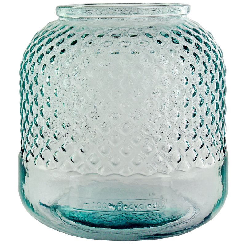 Fuente Diamond Recycled Glass Table Vase