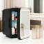 Mini Fridge 4L Car Refrigerator With LED Mirror, 3 Light Countertop Mini Fridge with Freezer-121604771