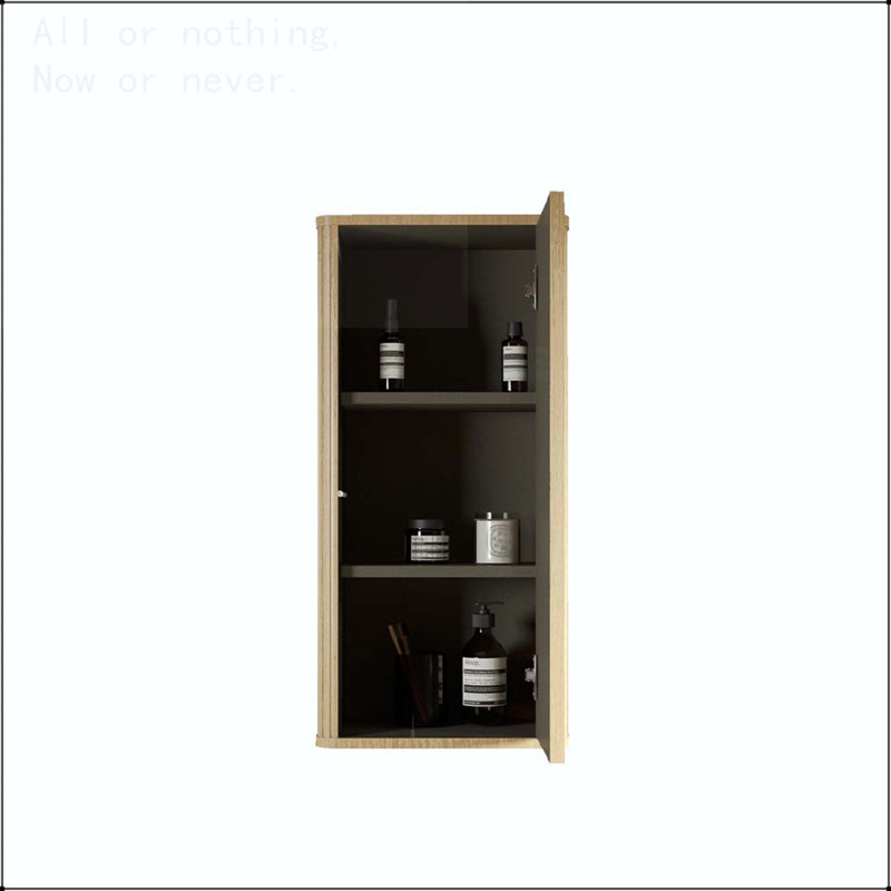 Armoire flottante murale rayée, Chêne