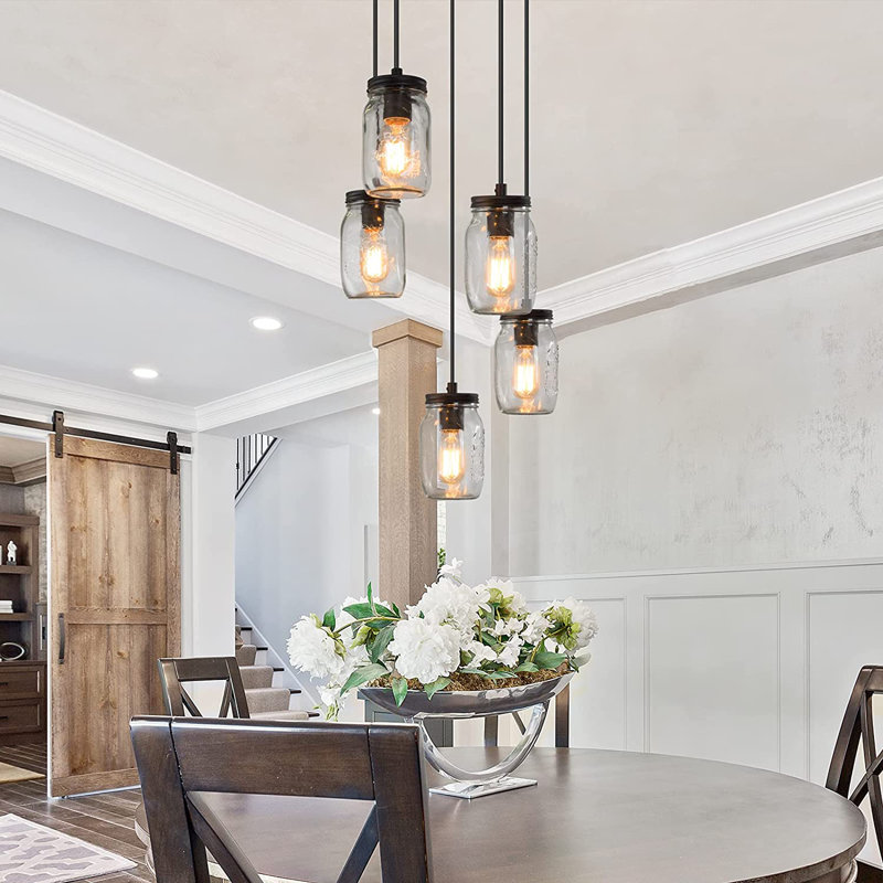 Carlile 5 - Light Matte Black Pendant