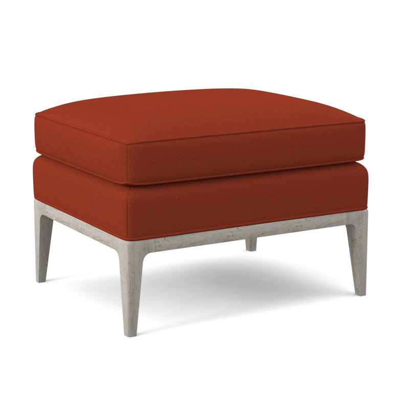 Repose-pieds rectangulaire 28 po Claxton, Tangelo Margaret, Bisque