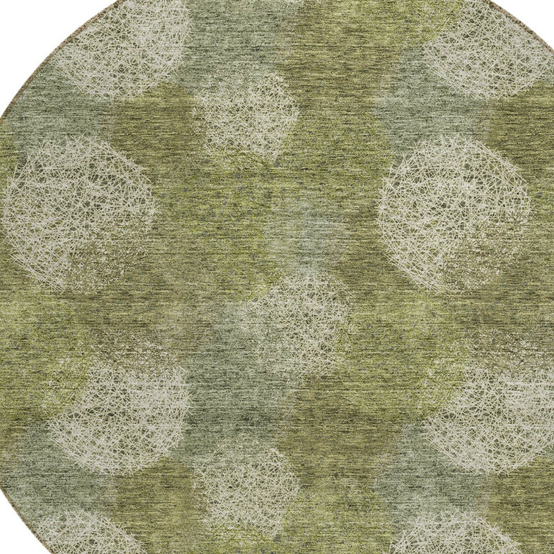 Tapis intérieur lavable à pois 8 po