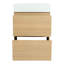 Meuble-lavabo 30 po avec lavabo simple - Armoire autoportante en chêne avec double tiroir encastrable-29430178-29430182