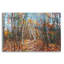 «Fall Forest Trail traverse the Birch» par Joanne Towers, art mural en verre acrylique-42154729
