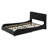 Upholstered Platform Bed With Thickened Headboard, Bluetooth Speakers And RGB LED Light-1870128874