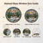 Panneau de vitrail en verre coloré, 7,8 heures-1779756746