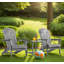 Chaise Adirondack pliante en bois (paquet de 2), pour jardin, pelouse, cour-2067755200