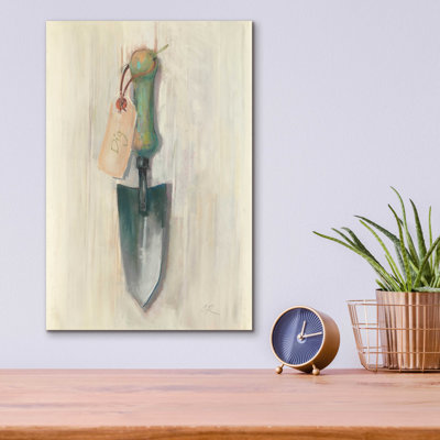 «Trowel» par Carol Rowan, art mural en verre acrylique, 12 po x 16 po