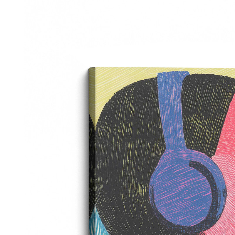 «Stereophonic I» par Walker Noble, reproduction d'art sur toile, H 12 po x l 12 po