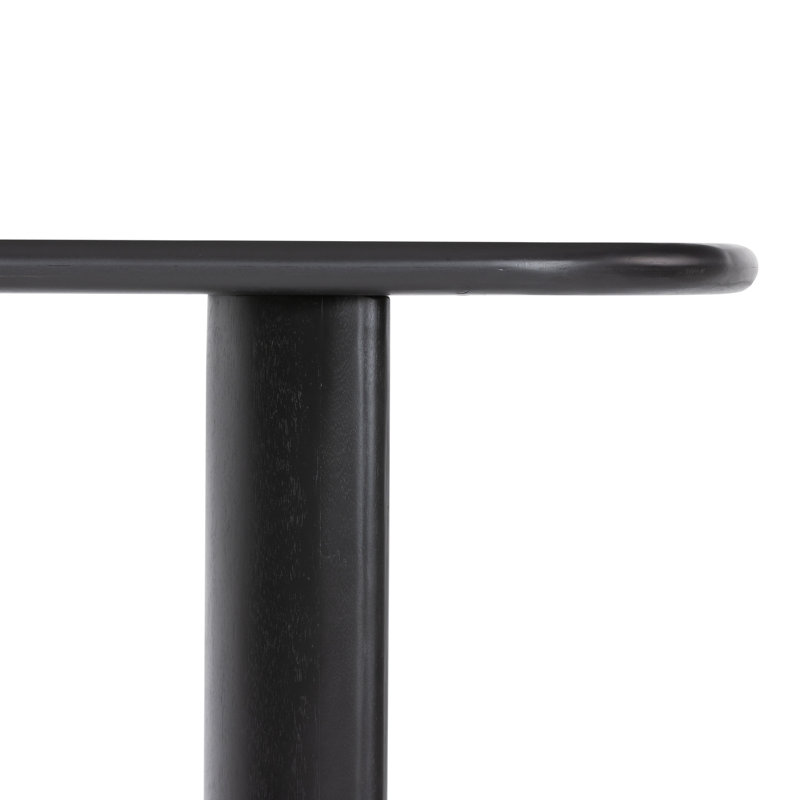 Paden 51'' W Solid Wood Console Table, Aged Black