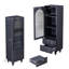 Vitrine de rangement 62,99 "avec porte en verre trempé-949465484