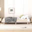 Cadre de lit plateforme flottant de conception moderne pour lit blanc délavé
