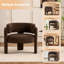 Chaise d'appoint moderne 33 po avec dossier incurvé et base à trois pieds-1476680055