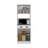 Pantry Cabinet Microwave Stand Warden, Kitchen, White