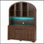 Armoire de cuisine cintrée de 75,8 pouces de hauteur et 55 pouces de largeur avec éclairage DEL et prise de charge-712461352