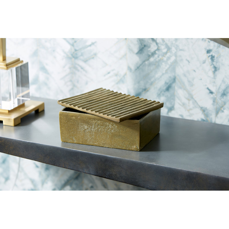 Bullion Decorative Box, 3.25" H x 7.5" W x 5.75" D