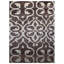 Brun contemporain | Tapis intérieur beige en soie noué à la main-805517451