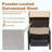 Adjustable Patio Recliner Chair Metal Outdoor Lounge Chair With Flip Table Push Back, Adjustable Angle, Removable Cushions, Support 350Lbs-1510045142