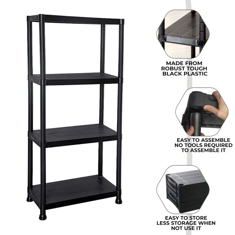 60cm W Plastic Shelving Unit