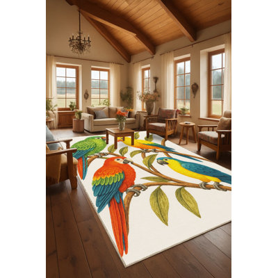 Tapis tissé à la crème Mosso