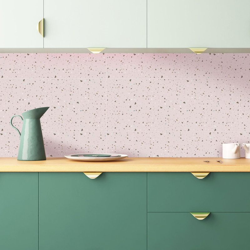 15 x 15cm Aluminum Mosaic Tile, Pink
