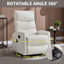 Fauteuil inclinable pivotant manuel avec fonction de massage thermique-1853979060