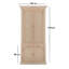 Elchin 609.6 cm H x 254 cm W Library Bookcase