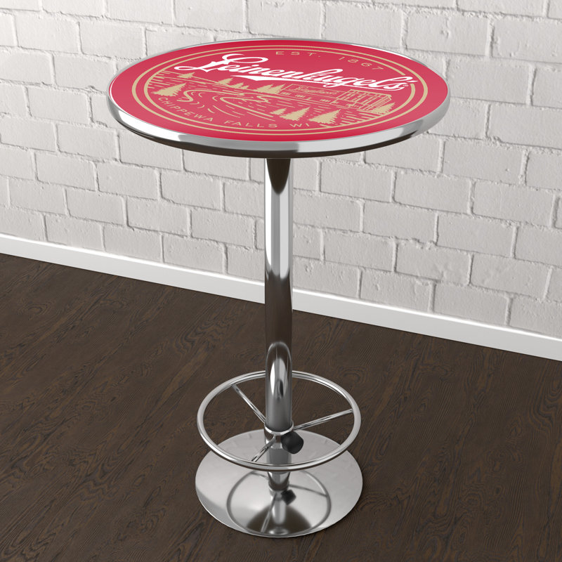 Leinenkugel Brewery  Bar Table With Footrest