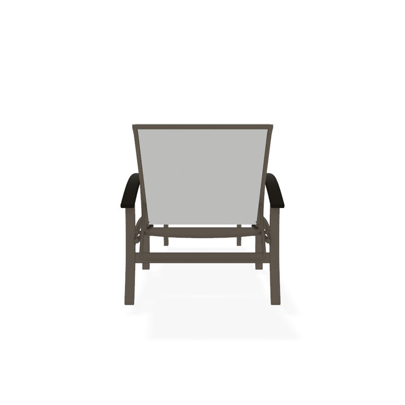 Belle Isle Outdoor Chaise Lounge, White 6D Sunbrella®, Beachwood P40, Textured Kona