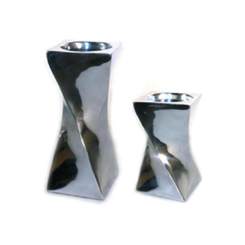 Aluminum Candlestick, 18.5 cm