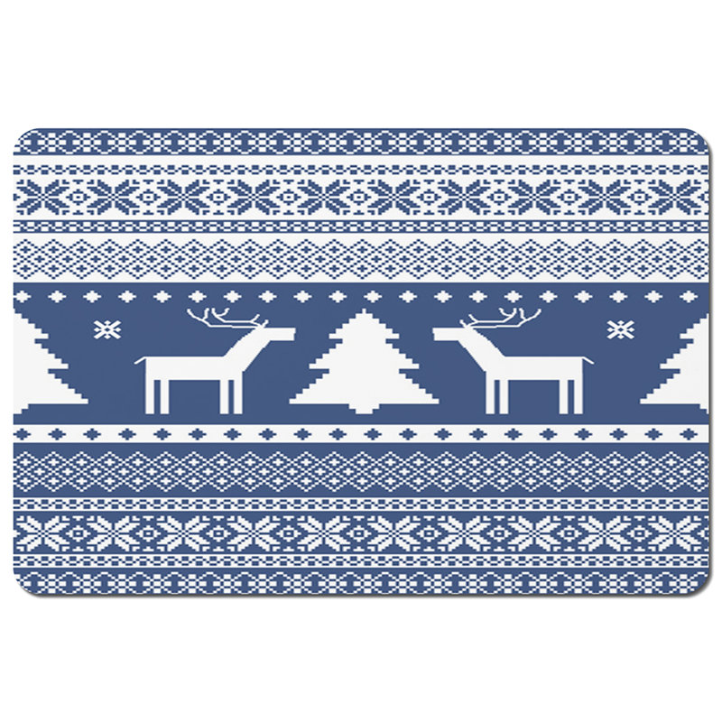 Funk Wood/Bamboo, Polyester Geometric Rectangle Placemat