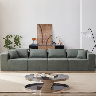 Canapé modulaire rembourré Corduroy