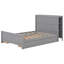 Lit plateforme avec tiroirs et tablettes de rangement