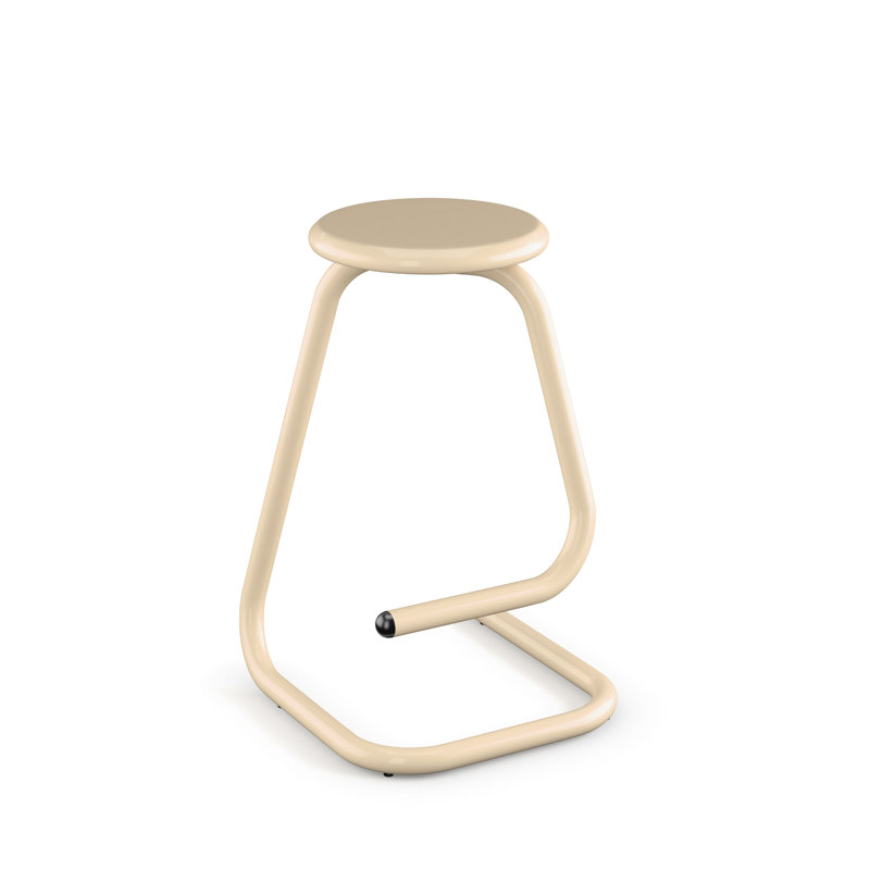 Tabouret en métal Paperclip70, Paille