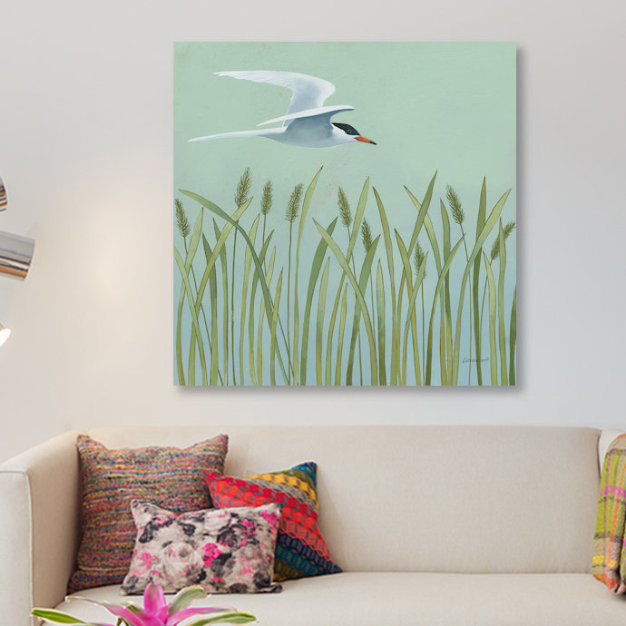 « free as a oiseau i », reproduction d’impression sur toile tendue, H 26 po x l 26 po x P 1,5 po, Toile tendue, Pas de tapis