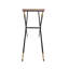Joffe 82cm Cross Legs Console Table for Living Room, Entrance Hallway Table With Glass Top