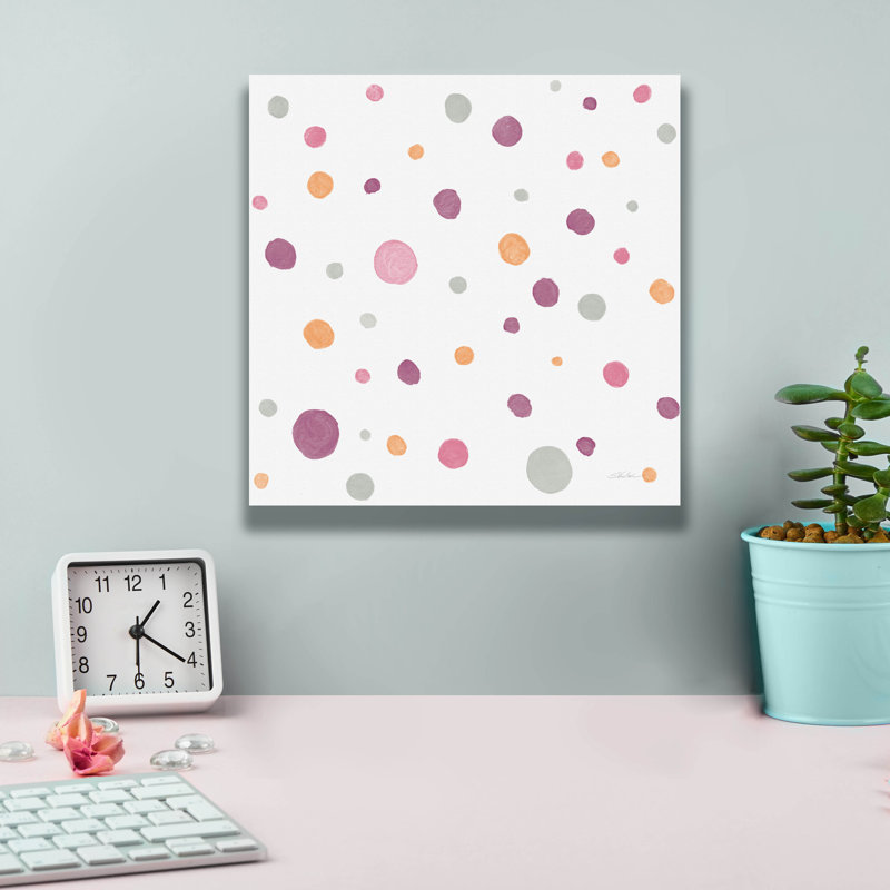 «Garden Party Pattern 8b» par Silvia Vassileva, art mural sur toile, H 12 po x l 12 po x P 0,75 po