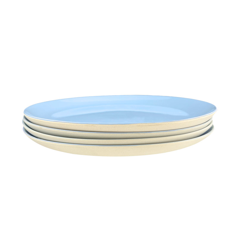 Assiette plate en toile bisque 11 "Canvas Home, Bleu