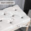 Banc de chambre rembourré 32 po, blanc