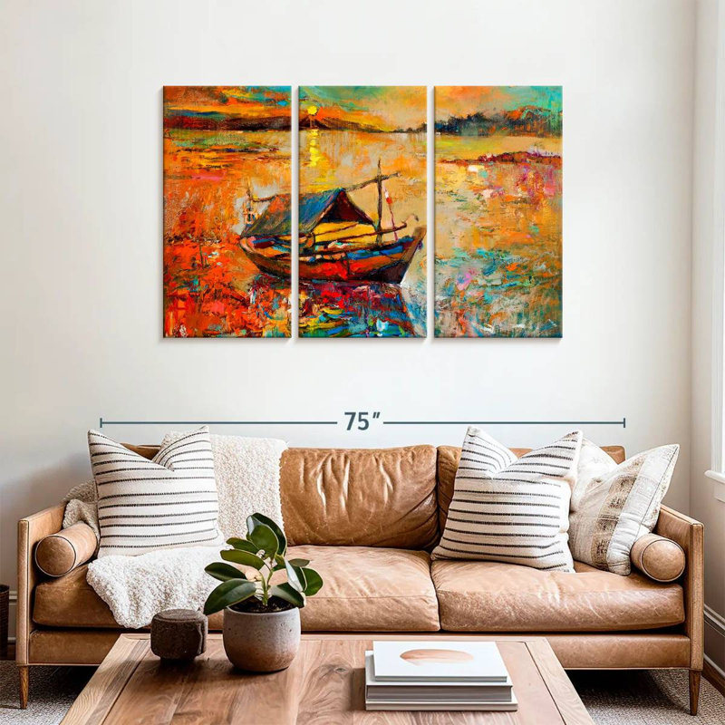 Senne Boat, 36" H x 57" W