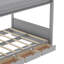 Lit superposé simple sur 3 tiroirs avec tablettes Ible par Harriet Bee-88061809