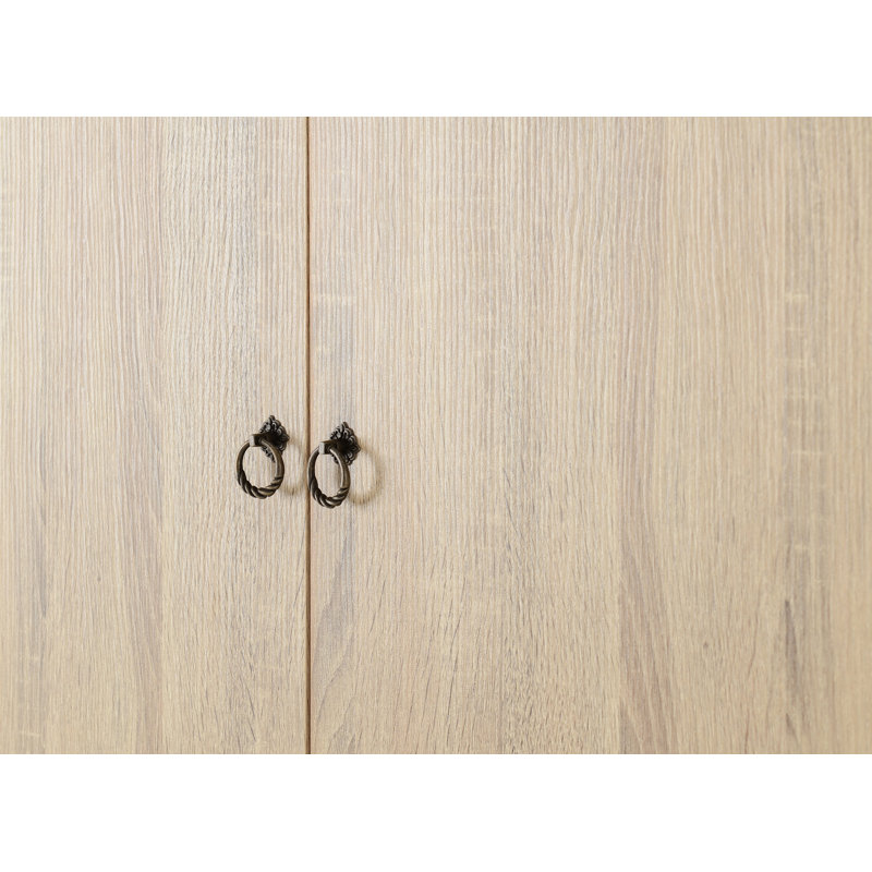 Arkins 2 Door Wardrobe, Cream/Oak