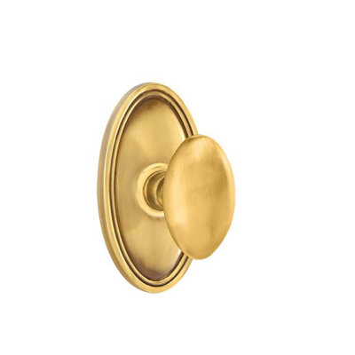 Emtek Passage Knobset w/ Oval Roestte and Egg Knob