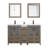 60" Double Bathroom Vanity with Top with Mirror-107174079