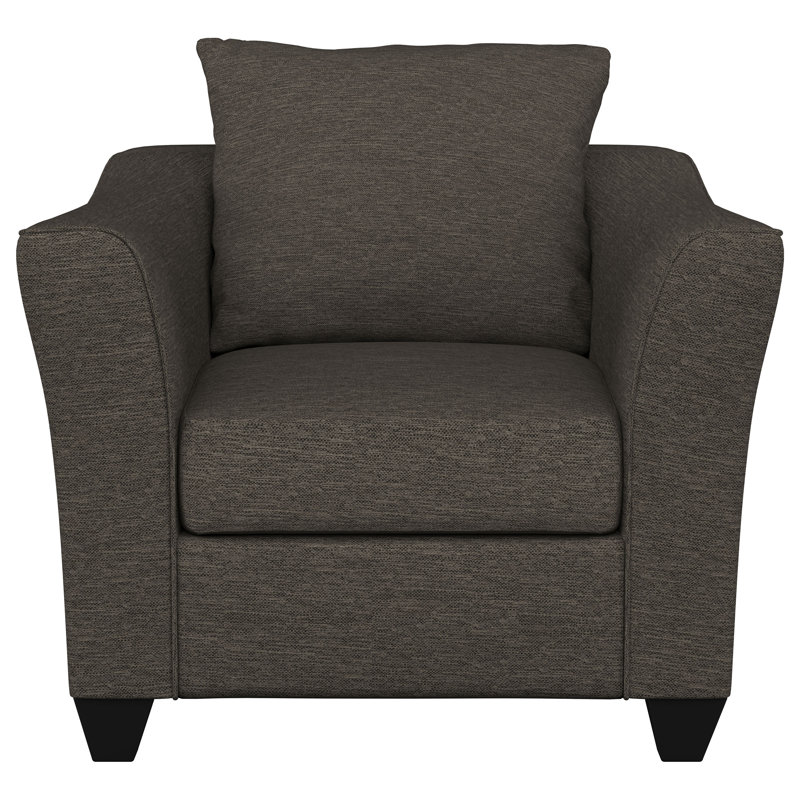 Fauteuil d'appoint Gottberg, Brun, Warm Grey Polyester